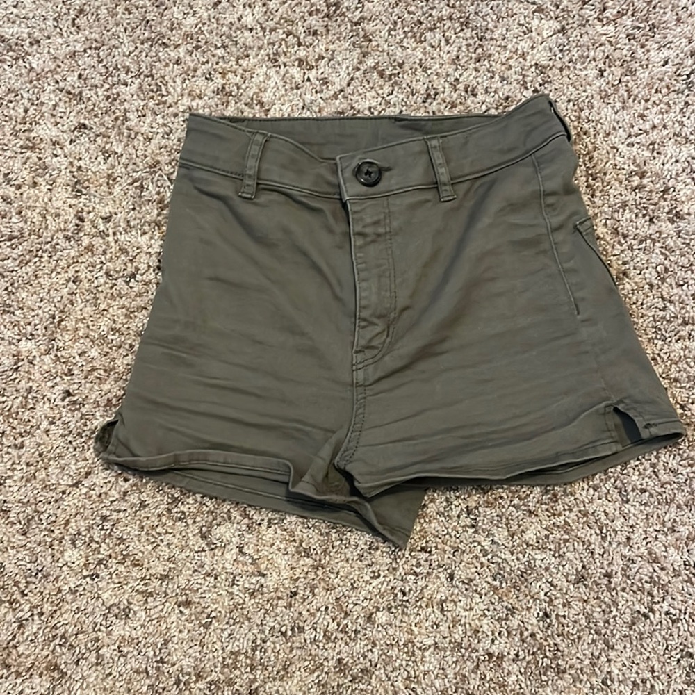 H&M Navy Green Shorts